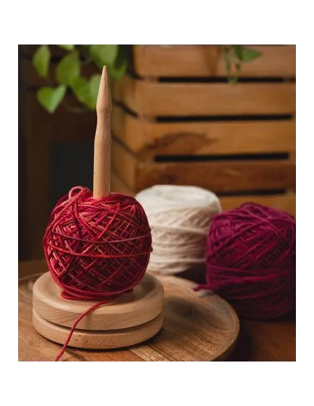 Porte-pelote De Fil En Bois - Organisateur Laine Crochet/Tricot